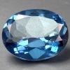 ok. 3,1ct /1szt. - FANTASTYCZNY TANZANITOWY TOPAZ NAT.-  10x8mmgł.5mm owal