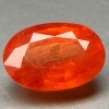 ok. 0,65ct /1szt. - PIĘKNY POMARAŃCZOWY AFRYAŃSKI SZAFIR NAT.-  5x3,5mmgł.3mm owal