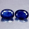 ok. 1,1ct /2szt. - ŁADNA PARA SZAFIR NAT.-  6x4/2mm owal