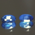 ok. 1ct /2szt. - ŁADNA PARA SZAFIR NAT.- 6x4/2mm owal ok. 1ct /2szt. - ŁADNA PARA SZAFIR NAT.- 6x4/2mm owal