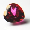 ok. 2,25ct /1szt. - RÓŹOWY AFRYKAŃSKI AZOTOWY TOPAZ NAT.-  8x8/5mm serce