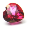 ok. 2,25ct /1szt. - RÓŹOWY AFRYKAŃSKI AZOTOWY TOPAZ NAT.-  8x8/5mm serce