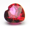 ok. 2,25ct /1szt. - RÓŹOWY AFRYKAŃSKI AZOTOWY TOPAZ NAT.-  8x8/5mm serce