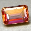 ok. 0,7ct /1szt. - TĘCZOWY AFRYKAŃSKI AZOTOWY MIENIĄCY SIĘ TOPAZ NAT.-  6x4/2,8mm ośmiokąt