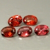 ok. 2,8ct /5szt. - PIĘKNY MOZAMBIJSKI GRANAT NAT.-  6x4/2mm owal