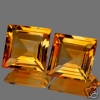 ok. 7,9ct /szt. - WSPANIAŁY CYTRYN NAT.-   kwadrat