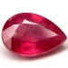 ok. 0,95ct /szt. - PIĘKNY AFRYKAŃSKI INTENSYWNIE CZEROWNY RUBIN NAT.-   kropla