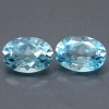 ok. 1,9ct /2szt. - CENNY KAMIEŃ!, BARWA SZAFIRU AAA. TOPAZ NAT.- idelana para 7x5/3,5mm owal