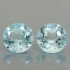 ok. 1,95ct /2szt. - CENNY KAMIEŃ, CUDNA BARWA. TOPAZ NAT.- idelana para d6mm/gł.4mm okrągły