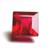 ok. 2,1ct /1szt. - ŁADNY MAT.JUBILERSKI - EFEKTOWNY AFRYKAŃSKI RUBIN NAT.-  6,3x6,3mm / 4,6mm  kwadrat