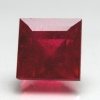 ok. 1,85ct /1szt. - ŁADNY MAT.JUBILERSKI - EFEKTOWNY AFRYKAŃSKI RUBIN NAT.-  6,0x6,0mm / 4,7mm  kwadrat