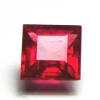 ok. 1,55ct /1szt. - ŁADNY MAT.JUBILERSKI - EFEKTOWNY AFRYKAŃSKI RUBIN NAT.-  6,2x6,2mm / 3,8mm  kwadrat