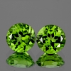 ok. 0,75ct /1szt. - SKRZĄCY SIĘ ZIELNY AAA BIRMAŃSKI PERYDOT NAT.-  d6mm okrągły
