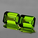 ok. 1,05ct /1szt. - NAJWYŹSZA JAKOŚĆ - SKRZĄCY SIĘ ZIELNY AAA BIRMAŃSKI PERYDOT NAT.-  7.00x5.00mm prostokąt