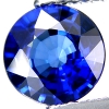ok. 1,87ct /1szt. - CHABROWY AAA SZAFIR NAT.-   okrągły