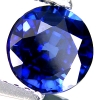 ok. 1,7ct /1szt. - CHABROWY AAA SZAFIR NAT.-   okrągły