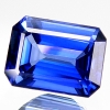 ok. 1,32ct /1szt. - CHABROWY AAA SZAFIR NAT.-  5.1x6.9/3.5mm ośmiokąt