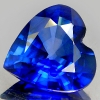 ok. 1,36ct /1szt. - CHABROWY AAA SZAFIR NAT.-   serce