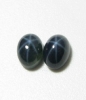 ok. 4,04ct /2szt. - DOSKONAŁY GWIAŻDZISTY SZAFIR NAT.- owalny 7.2x5.3x4.5mm kaboszon