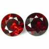 ok. 2,24ct /2szt. - URZEKAJĄCY GRANAT NAT.-  6x4mm okrągły