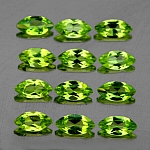 ok. 5,05ct /52szt. - DOSKONAŁE, SKRZĄCE! PERYDOT NAT.-  4.00mm x2.00mm markiza