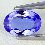 ok. 0,375ct /1szt. - PIĘKNY!  - TANZANIT NAT.-  6.01x3.96/2.28mm owal