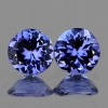 ok. 0,35ct /1szt. - REWELACJA! -  TANZANIT NAT.- dosk.para 4,50 mm średn. okrągły