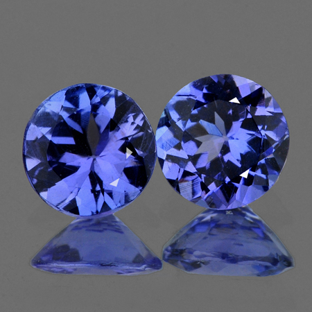 ok. 0,32ct /1szt. - REWELACYJNY!!! PIĘKNY TANZANIT NAT.- dosk.para 4,40 mm średn. okrągły ok. 0,32ct /1szt. - REWELACYJNY!!! PIĘKNY TANZANIT NAT.- dosk.para 4,40 mm średn. okrągły