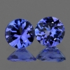 ok. 0,32ct /1szt. - REWELACYJNY!!!  PIĘKNY TANZANIT NAT.- dosk.para 4,40 mm średn. okrągły