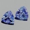 ok. 0,6ct /2szt. - WSPANIAŁY! TANZANIT NAT.-  4,5x4,5x4,5/2,4mm trilion