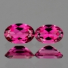 ok. 0,86ct /2szt. - PIĘKNE - AAA TURMALIN NAT.- dosk.para 6,0x4,0mm owal