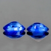 ok. 0,48ct /2szt. - ŚLICZNA PARA SZAFIR NAT.- faset. 4,8x3,0/1,75mm; 4,8x3,1/1,9mm owal