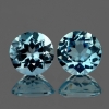 ok. 1,06ct /2szt. - PIĘKNA PARA AKWAMARYNÓW NAT.- dosk.para 5,00mm okrągły