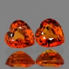ok. 0,7ct /2szt. - PIĘKNA PARA SZAFIR NAT.- doskonały szlif 4,0x4,0mm serce