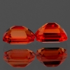 ok. 0,58ct /2szt. - PADPARADSCHA - SZAFIR NAT.- kalibr. 4,0x3,0mm prostokąt