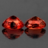 ok. 0,59ct /2szt. - PADPARADSCHA - NAJCENNIEJSZY SZAFIR NAT.-  4,2x3,1mm owal