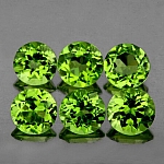 ok. 0,52ct /1szt. -  PERYDOT, OLIWIN NAT.-  5,0mm okrągły
