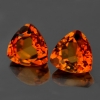 ok. 3,07ct /2szt. -  CYTRYN NAT.- kalibr. 7,5mm trilion