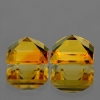 ok. 3,15ct /2szt. - CYTRYN NAT.- 7,0x7,0mm kwadrat ok. 3,15ct /2szt. - CYTRYN NAT.- 7,0x7,0mm kwadrat