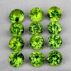 ok. 0,2ct /1szt. - PERYDOT, OLIWIN NAT.- 3,5mm okrągły ok. 0,2ct /1szt. - PERYDOT, OLIWIN NAT.- 3,5mm okrągły