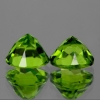 ok. 1,82ct /2szt. -  PERYDOT, OLIWIN NAT.-  6,0mm okrągły