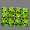 ok. 3,36ct /12szt. -  PERYDOT, OLIWIN NAT.-  4,0mm średn. okrągły