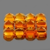 ok. 0,58ct /1szt. -  CYTRYN NAT.-  5,0x5,0mm kwadrat