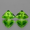 ok. 1,58ct /2szt. -  PERYDOT, OLIWIN NAT.-  6x6mm/3,5 serce