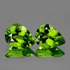 ok. 2,06ct /2szt. - PERYDOT, OLIWIN NAT.- ok. 8x6mm kropla ok. 2,06ct /2szt. - PERYDOT, OLIWIN NAT.- ok. 8x6mm kropla