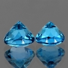 ok. 1,1ct /2szt. -  TOPAZ NAT.- kalibr. 5,00mm okrągły