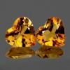 ok. 1,92ct /2szt. - CYTRYN NAT.- kalibr. 7,0mm serce ok. 1,92ct /2szt. - CYTRYN NAT.- kalibr. 7,0mm serce