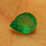 ok. 0,485ct /1szt. - PIĘKNY SZMARAGD NAT.-  4,87x6,62mm 3,05mm gł. kropla