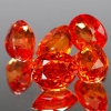 ok. 0,54ct /1szt. - WESOŁY SŁONECZNY SZAFIR z SONGEA.- śliczne 4,9x4,2mm owal