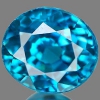 ok. 1,375ct /1szt. - WSPANIAŁY CYRKON NAT.-  5,67x4,98mm 4,54mm gł owal	